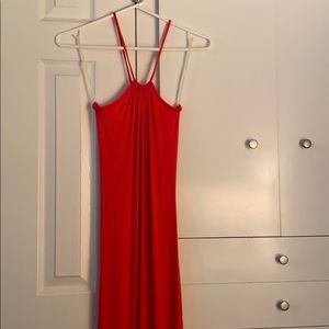 Great red summer dress.